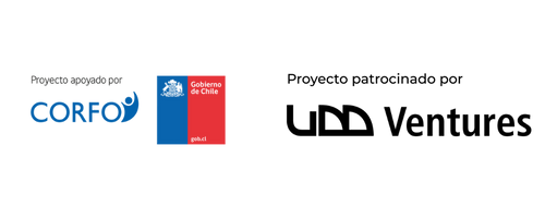 Proyecto apoyado por CORFO y el Gobierno de Chile, y patrocinado por UDD Ventures